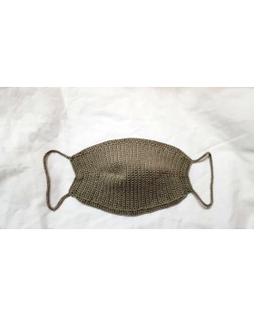 Happy Threads Handmade Crochet Cotton Masks- Grey Happy Threads Handmade Crochet Cotton Masks- Grey